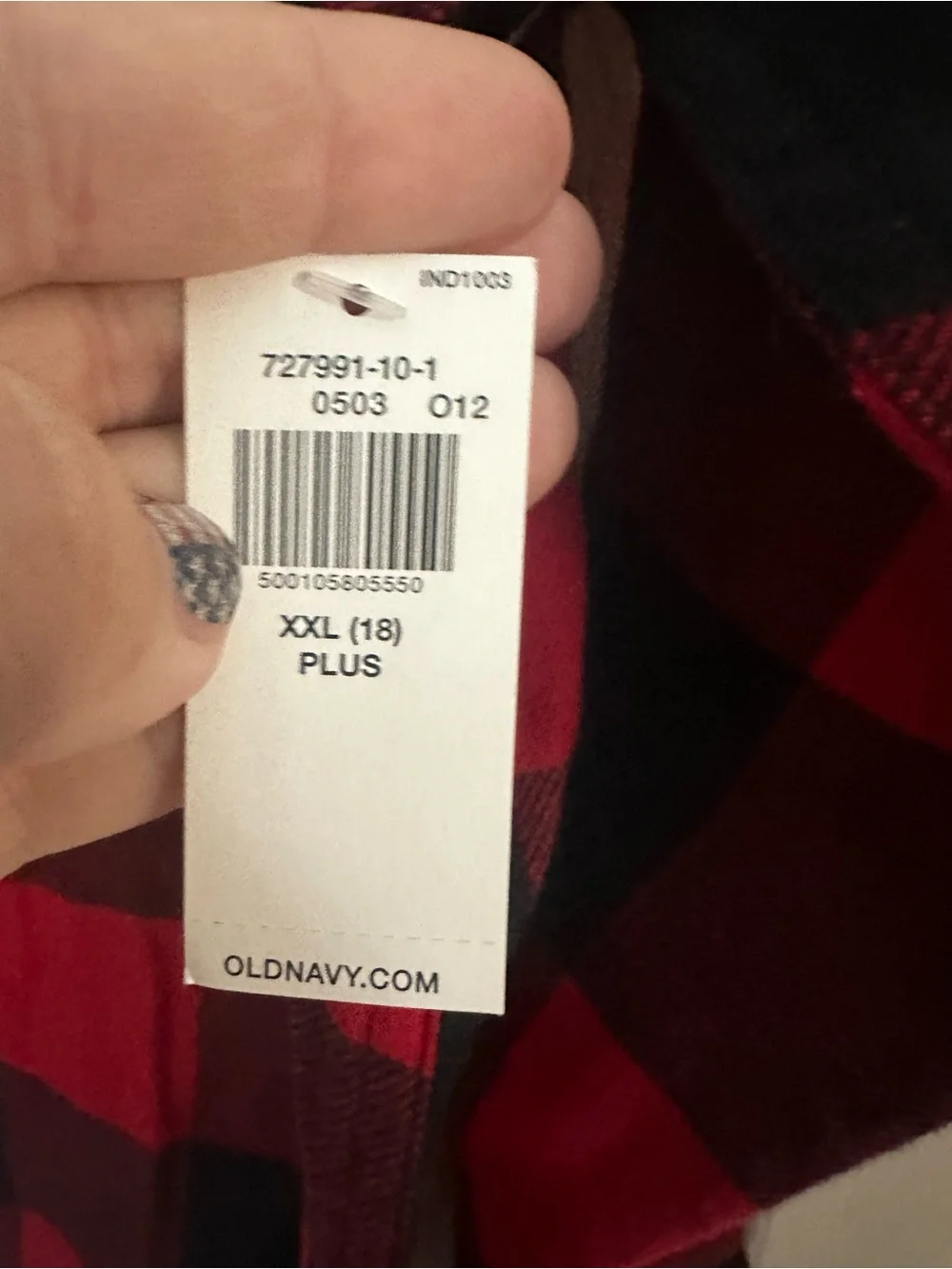 Old Navy Red & Black Buffalo Plaid Button-Up Shirt Boys XXL plus
